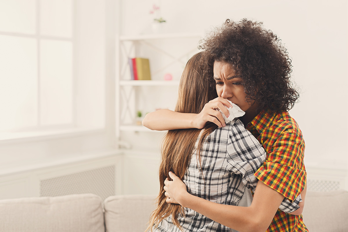 woman trying her best at handling a relapse