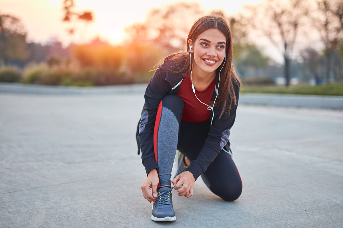 woman running happy with her life after drug rehab