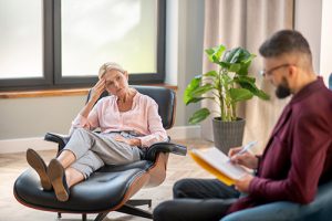 man and woman discussing over the counter addiction treatment center in Jacksonville fl