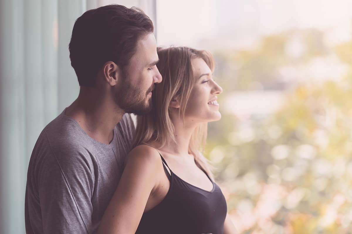 happy couple after they learned how to find treatment for a spouse